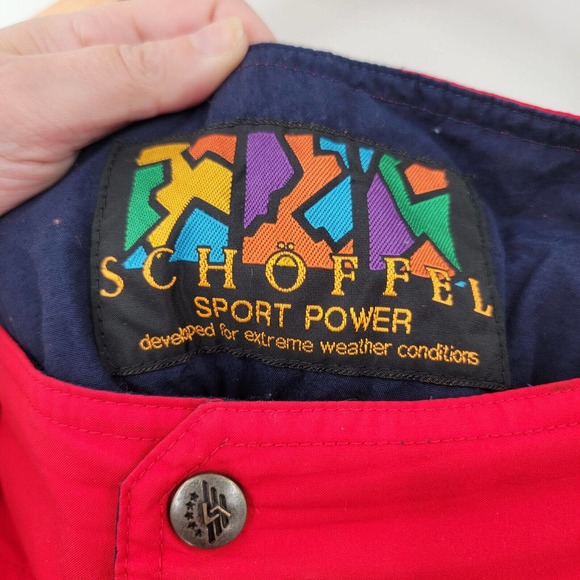 SCHOFFEL Sports Power Men's Size 42 GORE-TEX Ski Pants Trousers Red High Waist - Picture 9 of 16